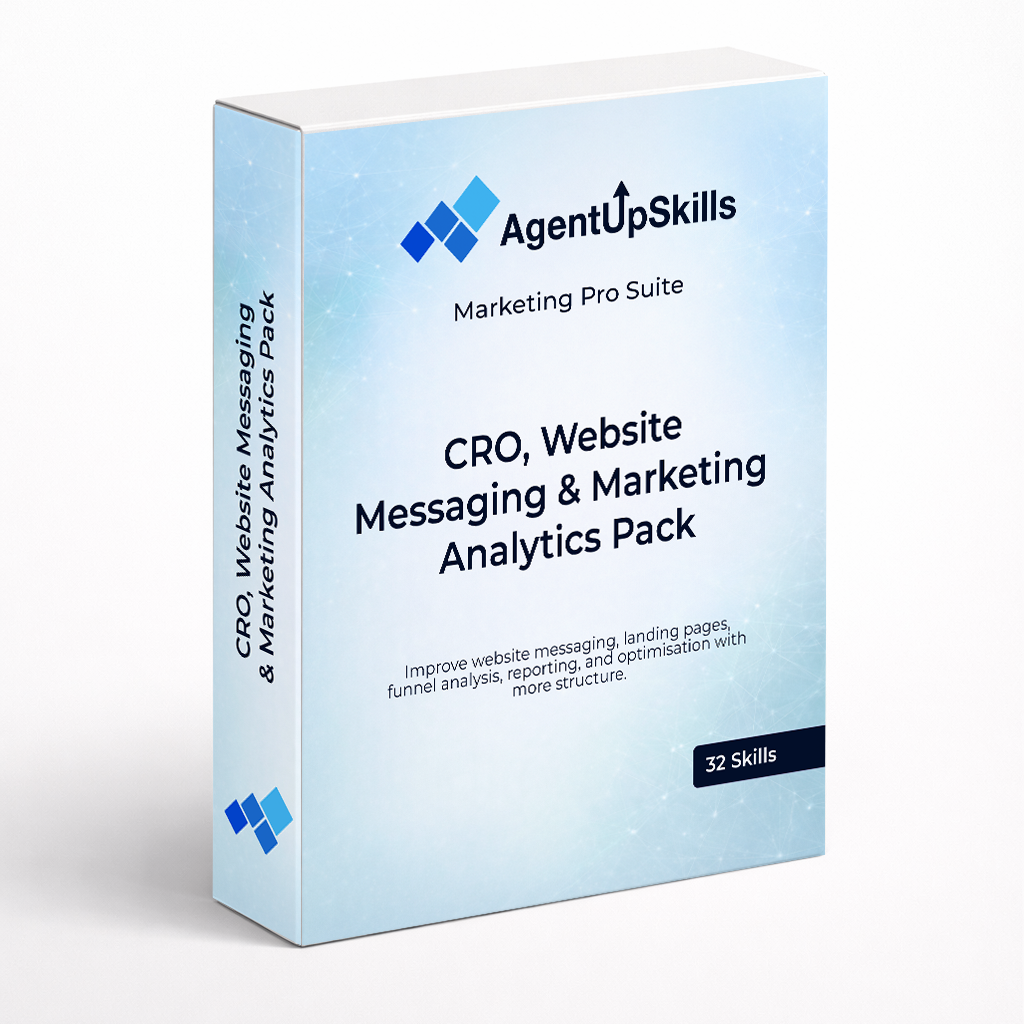 CRO, Website Messaging & Marketing Analytics Pack